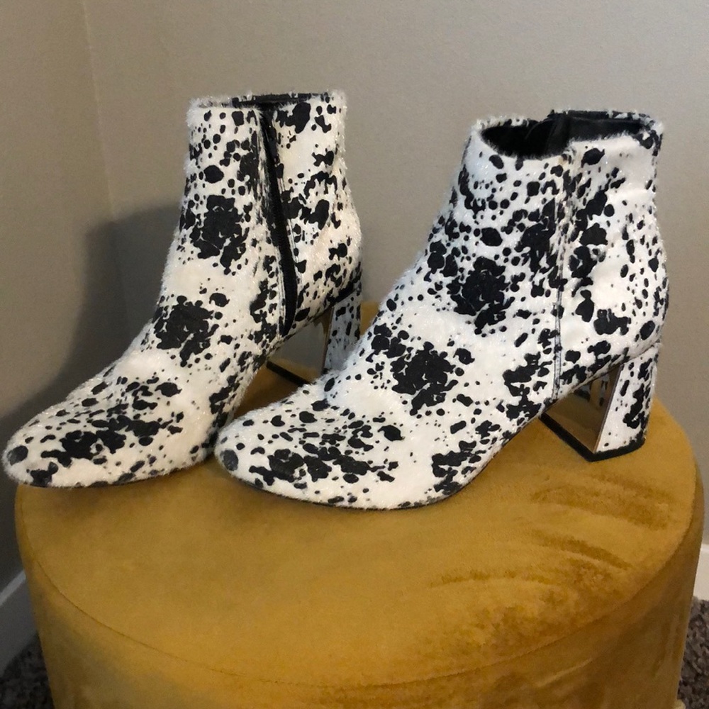 Cow Print Boots